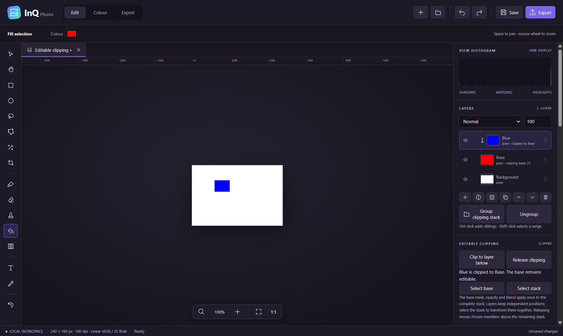 InQ Photo on Windows: editable clipping layers and a synthetic selection fixture — Windows development preview
